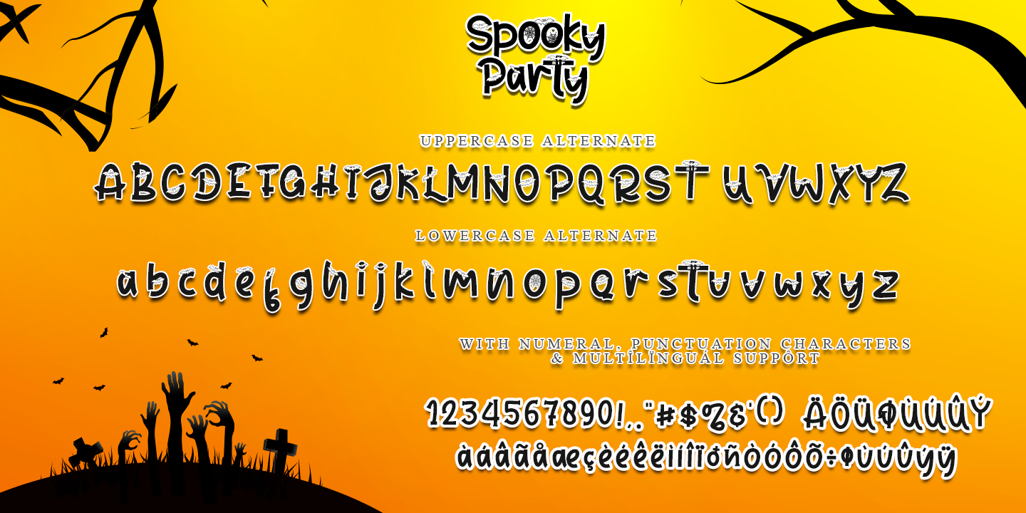 Spooky Party Regular Font preview